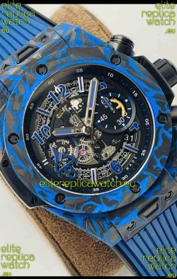 Hublot Big Bang Unico Blue Carbon Las Vegas Boutique Edition Swiss Replica Watch 