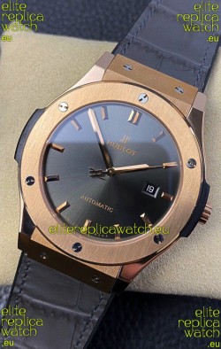 Hublot Classic Fusion 1:1 Mirror Replica Swiss Watch in 904L Steel Casing Grey Dial 42MM