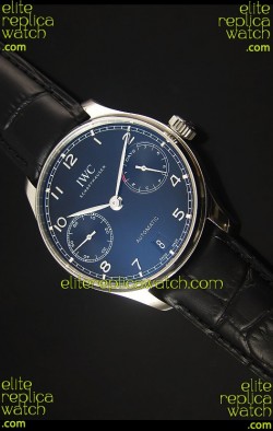 IWC IW500703 Portugieser Swiss 1:1 Mirror Replica Watch Black Dial - Updated 2016 Version
