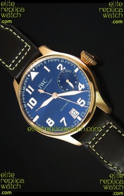 IWC Big Pilot Rose Gold - Functional Power Reserve 1:1 Mirror Replica Watch