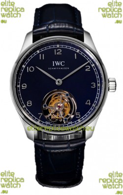 IWC Portugieser IW5458 Hand-Wound Genuine Tourbillon Steel Swiss Replica Watch 