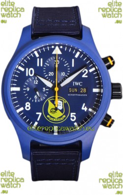 IWC Pilot's Chronograph Blue Angels Ceramic IW389109 1:1 Mirror Replica in Blue Dial