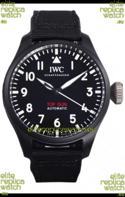 IWC Big Pilot's IW326906 Top Gun Edition 43MM Black Nylon Strap Ceramic Swiss Replica 