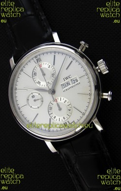 IWC Portofino Chronograph IW391007 White Dial 1:1 Mirror Replica Watch 