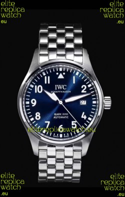 IWC MARK XVIII Le Petit Prince Edition in 904L Steel Blue Dial 40MM - 1:1 Mirror Replica
