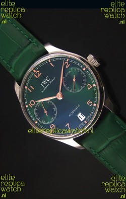 IWC Portugieser Swiss 1:1 Mirror Replica Watch Green Dial Steel Case Watch