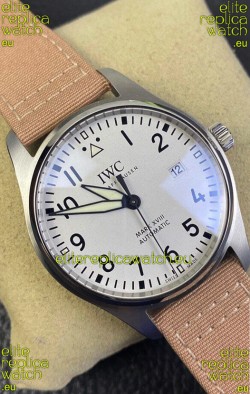 IWC Pilot Mark XVIII IW327002 1:1 Mirror Swiss Replica Watch in White Dial 