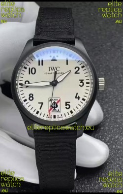 IWC Pilot's IW326905 BLACK ACES Ceramic 41MM 1:1 Mirror Replica Watch in White Dial 