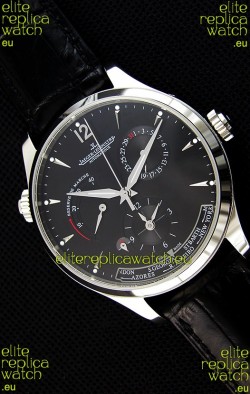 Jaeger LeCoultre Master Geographic Power Reserve Steel Case Swiss Replica Watch 