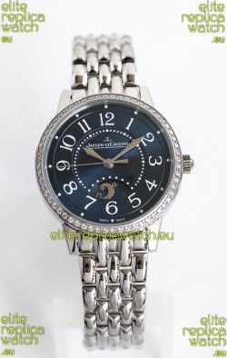 Jaeger-LeCoultre Rendez-Vous Steel Night & Day 1:1 Mirror Steel Case Blue Dial