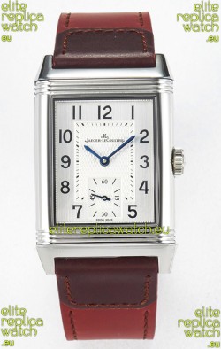 Jaeger-LeCoultre Reverso Super Clone DuoFace Black/White Steel Replica Watch 