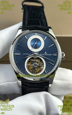 Jaeger LeCoultre Master Ultra-Thin Tourbillon Blue Dial Stainless Steel Casing