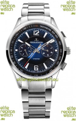 Jaeger LeCoultre Polaris Chronograph Stainless Steel Casing Blue Dial Swiss Replica Watch 