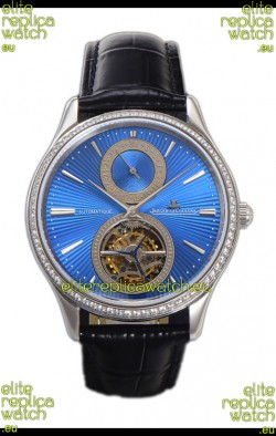 Jaeger LeCoultre Master Ultra-Thin Tourbillon Blue Dial Stainless Steel Casing