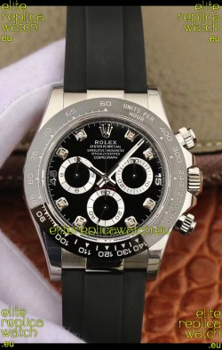 Rolex Cosmograph Daytona 116509 Black Dial Cal.4130 Movement - 904L Steel Watch