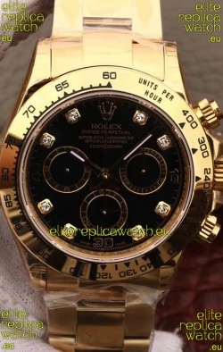 Rolex Cosmograph Daytona 116508 Yellow Gold Original Cal.4130 Movement - 904L Steel Watch
