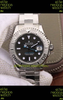 Rolex Yachtmaster Grey Dial 1:1 Swiss Replica Watch 37MM in 904L Steel Casing
