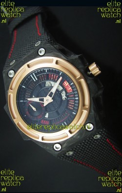 Linde Werdelin Spidolite II Swiss Replica Watch in Forged Carbon Case