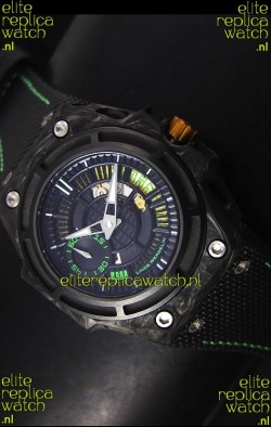 Linde Werdelin Spidolite II Swiss Replica Watch in Green Forged Carbon Case