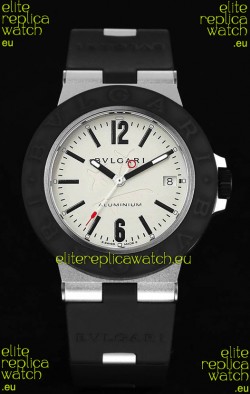 Bvlgari Aluminum 1:1 Mirror Swisss Replica Watch in White Dial - Steve Aoki Edition 