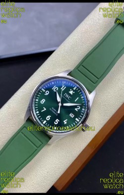 IWC Pilot MARK Series IW328205 1:1 Mirror Swiss Replica Watch in Green Dial and Strap