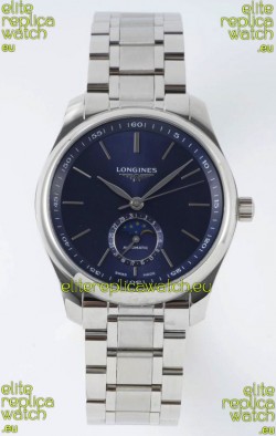 Longines Master Collection Automatic Moonphase Blue Dial Swiss Replica Watch Steel Strap