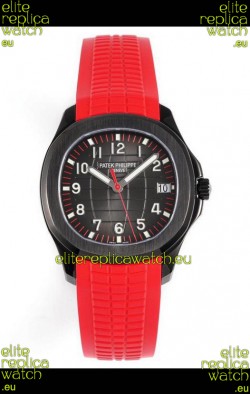 Patek Philippe Aquanaut 5167 Black Venom Edition 1:1 Mirror Replica Watch - Red Strap