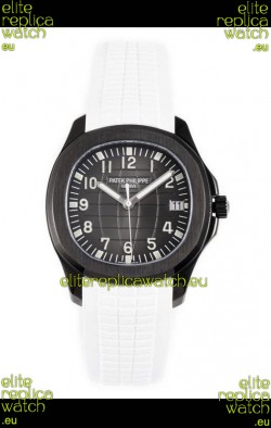 Patek Philippe Aquanaut 5167 Black Venom Edition 1:1 Mirror Replica Watch - White Strap