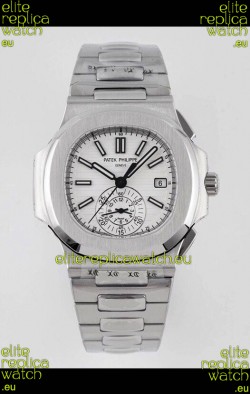 Patek Philippe Nautilus 5980/1A 904L Steel Case in White Dial - 1:1 Mirror Replica