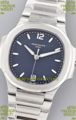 Patek Philippe Nautilus 7118/1A Blue Dial 1:1 Mirror Swiss Replica Watch in 904L Steel 