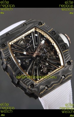 Richard Mille RM12-01 Carbon Fiber Case Genuine Tourbillon Movement 1:1 Mirror Replica Watch