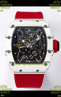 Richard Mille RM35-01 Rafael Nadal Carbon Fiber Casing with Genuine Tourbillon Super Clone Watch 
