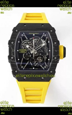 Richard Mille RM35-01 Rafael Nadal Carbon Fiber Casing with Genuine Tourbillon Super Clone Watch 