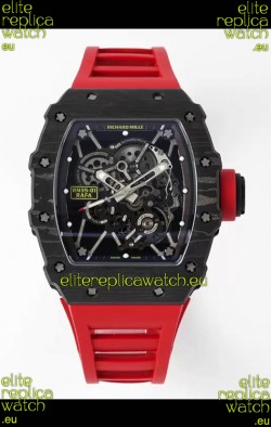 Richard Mille RM35-01 Rafael Nadal Carbon Fiber Casing with Genuine Tourbillon Super Clone Watch 