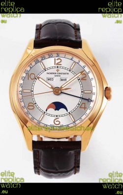Vacheron Constantin Fiftysix Edition Rose Gold Watch 904L Steel 1:1 Mriror Replica Steel Dial 