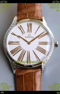 Omega De Ville Tresor Edition Swiss Quartz Watch 36MM Steel Casing White Dial