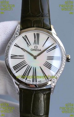 Omega De Ville Tresor Edition Swiss Quartz Watch 36MM Steel Casing White Dial