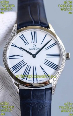 Omega De Ville Tresor Edition Swiss Quartz Watch 36MM Steel Casing White Dial
