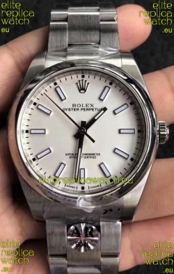 Rolex Oyster Perpetual REF#124300 41MM Cal.3230 Movement Swiss Replica White Dial 904L Steel 1:1 Mirror Replica Watch