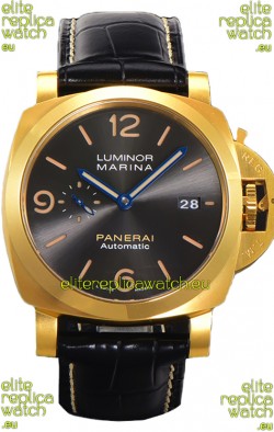 Panerai Luminor Marina PAM1115 1:1 Mirror Swiss Replica Watch 44MM Yellow Gold 