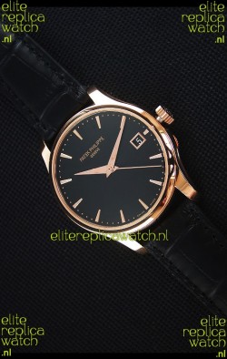 Patek Philippe #Ref 5227 Yellow Gold Watch in Black Dial 1:1 Swiss Replica Watch 