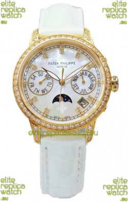 Patek Philippe Grand Complications Ladies First Perpetual Calendaer Yellow Gold Swiss Replica Watch 
