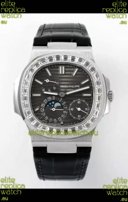 Patek Philippe Nautilus 5712/1A 1:1 Quality Swiss Replica Watch in Grey Dial