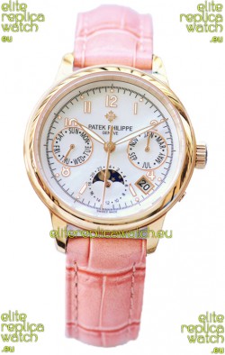 Patek Philippe Grand Complications Ladies First Perpetual Calendaer Rose Gold Swiss Replica Watch 