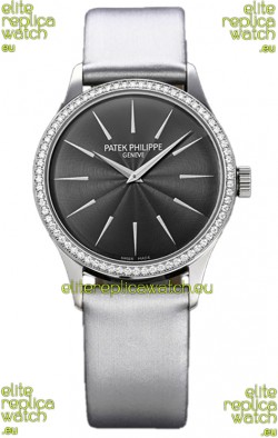 Patek Philippe Calatrava 4997 Ladies Steel Case Grey Dial with Swiss Automatic Movement Watch