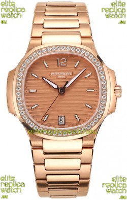 Patek Philippe Nautilus 7118R 35MM 1:1 Rose Gold Case & Dial 1:1 Mirror Replica Watch
