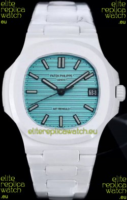 Patek Philippe Nautilus 5711 AET Remould White Ceramic Edition Green Dial Swiss Replica Watch