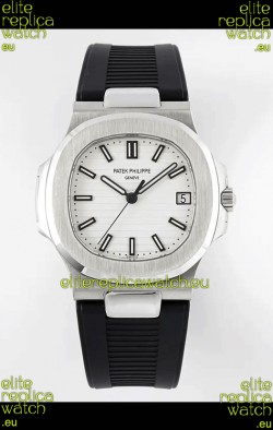 Patek Philippe Nautilus 5711/1A-011 1:1 Mirror Swiss Replica Watch in White Dial 904L Steel