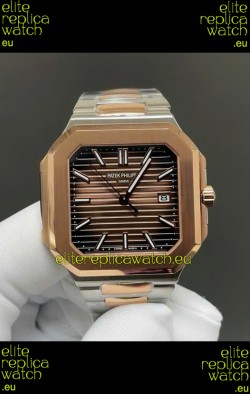 Patek Philippe Cubitus 5821 Two Tone Casing Brown Dial Swiss Replica Watch 