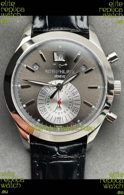 Patek Philippe Super Clone 5960P Annual Calandar Chronograph Steel Dial 1:1 Mirror Swiss Replica Watch